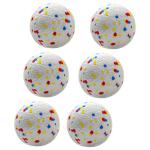 Dog Balls 2.5 Inch, Indestructible Dogs Tennis Balls 6 Pack for Aggressive Chewers, Durable Bouncy Floating Interactive Dog Toys for Large and Medium Dogs, Packed in Mesh Bag (ETPU Material)
