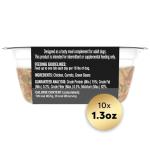 Cesar Simply Crafted Adult Wet Dog Food Toppers for Dry Food, Chicken, Carrots & Green Beans, 1.3 oz Tubs, 10 Count