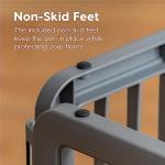 IRIS USA 24" Exercise 4-Panel Pet Playpen with Door, Dog Playpen, Puppy Playpen, Small and Medium Dogs, Keep Pets Secure, Easy Assemble, Rust-Free, Heavy-Duty Molded Plastic, Customizable, Gray