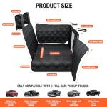 Surfcabin Truck Back Seat Extender for Dogs – Waterproof Full Size Pickup Pet Seat Cover with Door Protection, Hard Bottom Holds 420 lbs Dog Hammock for F150, RAM 1500 & More