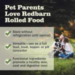 Redbarn Pet Products All-Natural Premium Rolled Dog Food, Beef Recipe - Soft Semi-Moist Wet Formula for High Protein Diet, Training Rewards, & Treat Pill Concealer - 4 lb, 1 Count