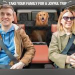 Surfcabin Truck Back Seat Extender for Dogs – Waterproof Full Size Pickup Pet Seat Cover with Door Protection, Hard Bottom Holds 420 lbs Dog Hammock for F150, RAM 1500 & More