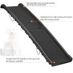 ZENY Portable Folding Dog Ramps for SUV, Truck, Car Ramp Stairs Step Ladder for Pet, Non-Slip Pet Ramp with Raised Siderails