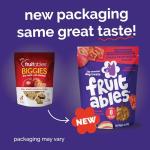 Fruitables Baked Dog Treats, Healthy Pumpkin Treat for Dogs, Low Calorie & Delicious, Free of Wheat, Corn and Soy, Made in the USA, Apple and Crispy Bacon Flavor, 12oz