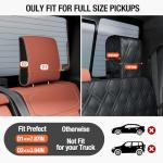 Surfcabin Truck Back Seat Extender for Dogs – Waterproof Full Size Pickup Pet Seat Cover with Door Protection, Hard Bottom Holds 420 lbs Dog Hammock for F150, RAM 1500 & More
