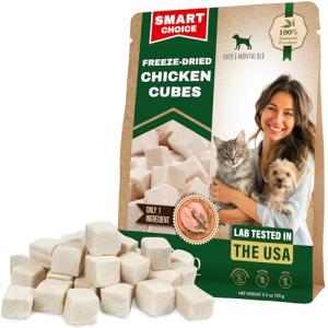 Beloved Pets Dog & Cat Treats Freeze Dried Chicken Cubes 5.3 oz - All Natural Meat Raw Pet Food - Human Grade High-Protein Snacks & Grain-Free Jerky Chews for Cats and Small Dogs