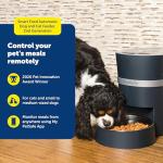 PetSafe Smart Feed Pet Feeder, Automatic Cat Feeder, Automatic Dog Feeder with App, Compatible With Alexa, Apple, Android, Backup Batteries For Power Outage, Black