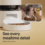 PETLIBRO Automatic Cat Feeder with Camera, 1080P HD Video with Night Vision, 5G WiFi Pet Feeder with 2-Way Audio, Low Food & Blockage Sensor, Motion & Sound Alerts for Cat & Dog Single Tray