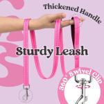 rabbitgoo Dog Harness Small Sized and Leash Set, Step-in Breathable Pet Harness, Soft Walking Reflective Puppy Vest for Small Dogs, Black & Rose Red, S