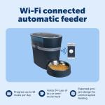 PetSafe Smart Feed Pet Feeder, Automatic Cat Feeder, Automatic Dog Feeder with App, Compatible With Alexa, Apple, Android, Backup Batteries For Power Outage, Black