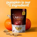Fruitables Baked Dog Treats, Healthy Pumpkin Treat for Dogs, Low Calorie & Delicious, Free of Wheat, Corn and Soy, Made in the USA, Apple and Crispy Bacon Flavor, 12oz