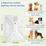 Anti Barking Devices, 3 Modes Ultrasonic Bark Box, Dog Bark Deterrent Devices, Dog Barking Stopper, Anti Barking Device for Dogs Long Range 50ft, Barking Control Devices for Dog Training in Outdoor