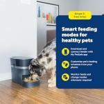 PetSafe Smart Feed Pet Feeder, Automatic Cat Feeder, Automatic Dog Feeder with App, Compatible With Alexa, Apple, Android, Backup Batteries For Power Outage, Black
