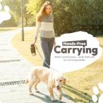 WRTZ Portable Dog Water Bottle with 2 Removable Water Bowls for Dogs – Leak-Proof Insulated Stainless Steel Dog Water Bottle - Travel Accessories for Dogs - 32oz - Black