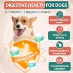 Dog Multivitamin, Dog Vitamins and Supplements, Multivitamin for Dogs with Glucosamine, Probiotics & Omega 3 for Joint, Digestive, Skin, Coat and Immune Health, Chicken Flavor - 180 Bites