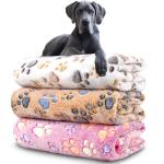 3-Pack Soft Dog Blankets for Medium to Large Dogs
