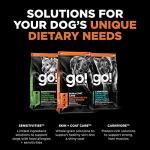 Go! Solutions Skin + Coat Care Salmon Dry Dog Food with Grains, Chicken-Free, Healthy Kibble with Omega-3s & 6s for Soft, Shiny Fur, for Puppies, Adults, & Seniors, 3.5 lb Bag