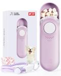 Dog Treat Pouch & Clicker Dog Trainer, Puppy Essentials Dual Use 2 in 1 Dog Clicker for Training - Durable, Light (2.36 oz), Easy to Clean & Handle, Innovative Design, Purple - Click Design