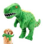 Homounter Dog Toys Cute Dinosaur Plush Toy for Large Dogs - Squeaky Interactive Stuffed Dog Chew Toy for Puppies, Pet Toys for Small to Large Breeds