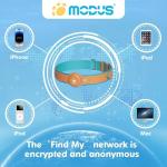 GPS Tracker for Dogs&Cats, 2 in 1 Pet Tracking Smart Collar (Only iOS), No Monthly Fee GPS Tracker Dog Collar, Real-time Location Comfortable PU Tracker for Small, Medium Large Dogs(Locator Included)