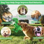 Homounter Dog Toys Cute Dinosaur Plush Toy for Large Dogs - Squeaky Interactive Stuffed Dog Chew Toy for Puppies, Pet Toys for Small to Large Breeds