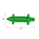 Outward Hound Squeaker Matz Plush Gator Dog Toy, XL