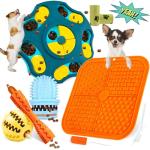 PETCARE 9 PCS Interactive Enrichment Dog Puzzle Toy Set, Mentally Stimulating Cognitive Dogs Toys for Small Medium Smart Dogs Cat, Includes Treat Dispensing Dog Toys, Lick Mat, Puppy Teething Chew Toy