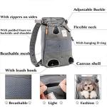 Dog Carrier Backpack - Legs Out Front - Facing Pet Carrier Backpack for Small Medium Large Dogs, Airline Approved Handsa - Canvas Mesh Free Cat Travel Bag