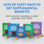 Dogswell Jerky Hip and Joint Dog Treats Grain Free Made in USA Only, Glucosamine and Chondroitin, 24 oz Chicken