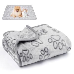 Okxiri 41"x30" Dog Blankets for Small, Medium Dogs, 280GSM Puppy Blanket Washable, Dogs Essentials for Puppies, Cat (41" x 30",1)