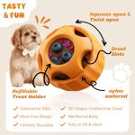 havit Frozen Dog Treats Toy to Keep Them Busy, Cognitive Dog Enrichment Toys,Interactive Toys Long Lasting, Easy to Clean (Orange)