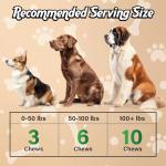 Glucosamine for Dogs Chewable, Joint Supplement for Dogs for Mobility Support, Glucosamine Chondroitin Chews