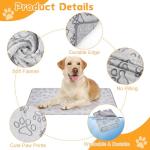 Okxiri 41"x30" Dog Blankets for Small, Medium Dogs, 280GSM Puppy Blanket Washable, Dogs Essentials for Puppies, Cat (41" x 30",1)