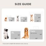 Bedsure Waterproof Dog Blankets for Large Dogs - Soft Print Sherpa Fleece Pet Cat Blanket Washable for Couch Bed Protection, Cozy Plush Reversible Throw Furniture Protector, 50"x60", Smokey Grey