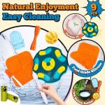 PETCARE 9 PCS Interactive Enrichment Dog Puzzle Toy Set, Mentally Stimulating Cognitive Dogs Toys for Small Medium Smart Dogs Cat, Includes Treat Dispensing Dog Toys, Lick Mat, Puppy Teething Chew Toy