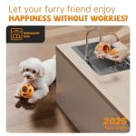 havit Frozen Dog Treats Toy to Keep Them Busy, Cognitive Dog Enrichment Toys,Interactive Toys Long Lasting, Easy to Clean (Orange)