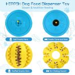 HIPPIH Dog Puzzle Toys 2 Pack, Dog Enrichment Toys for Large Dogs & Small Dogs, Puppy Balls for Treat Dispensing, Durable Balls for Teeth Cleaning/IQ Training/Chewing