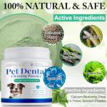 ARMOYA Dog Dental Powder - Teeth Cleaning Powder for Dogs - Dog Dental Care - Plaque & Bad Breath Off P-owder D-og - D-ental Care Supplies for Small - Medium - Large Do-gs