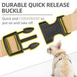 PUPTECK Soft Mesh Dog Harness Small Sized and Leash Set Pet Puppy Cat Comfort Padded Vest No Pull Harnesses, Beige, S