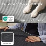 Bedsure Dog Beds Large Sized Dog- Orthopedic Pet Beds for Crate with Removable Machine Washable Cover, NOT Waterproof Egg Crate Foam Puppy Mat, Suitable for Pet Up to 50 lbs, 35x22x2.8, NOT Chewproof