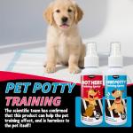 Mesboizy Dog Pee Spray Set, Includes Here Potty & Not Here Training Spray, Puppy Pee Spray, Helps Dogs Develop Proper Potty Habitss (3.38 fl oz Each)