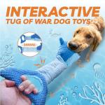 LEGEND SANDY Dog Toys for Aggressive Chewers, Large Dog Toys to Keep Them Busy, Interactive Squeaky Pet Toys,Crinkle Tug of War Dog Chew Toy