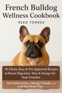 The French Bulldog Wellness Cookbook: 50 Clean, Easy & Vet-Approved Recipes to Boost Digestion, Skin & Energy for Your Frenchie; Anti-Inflammatory, Allergy-Friendly, with a 30-Day Reset Plan
