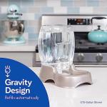 Petmate Pet Cafe Cat and Dog Water Dispenser - Water Bowl for Cats and Dogs, USA Made, 3 GAL, Pearl Tan