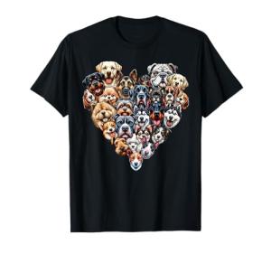 Types Of Dogs Breeds Chart Educational Canine Enthusiast T-Shirt