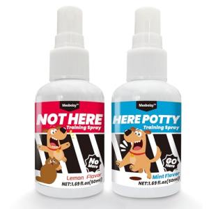 Mesboizy Dog Pee Spray Set, Includes Here Potty & Not Here Training Spray, Puppy Pee Spray, Helps Dogs Develop Proper Potty Habitss (1.69 fl oz Each)