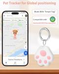 Pet GPS Tracker for Dog and Cat: Dogs and Cats Small Tracking Tag for Android and iOS with No Subscription No Fee - Smart Pets Trackers Waterproof Dustproof Extra Long Usage Life of 180 Days