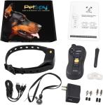 PetSpy Shock Collar for Dogs-Waterproof Dog Shock Collar with Remote Control,Vibration,Electric Shock,Beep-E Collar for Dogs Training,Collar with Remote for 10-140 LBS