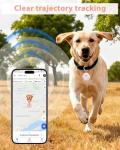 Pet GPS Tracker for Dog and Cat: Dogs and Cats Small Tracking Tag for Android and iOS with No Subscription No Fee - Smart Pets Trackers Waterproof Dustproof Extra Long Usage Life of 180 Days