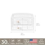 4-Panel Dog Playpen with Door, 24 Inches